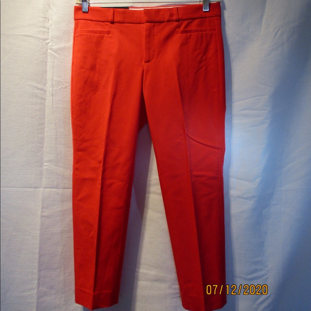 Banana Republic Sloan Pant - orange/red, 10 petite